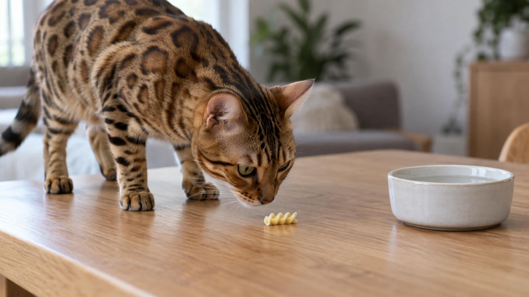 Contexte visuel autour de Est ce que les chats peuvent manger des pâtes sans danger