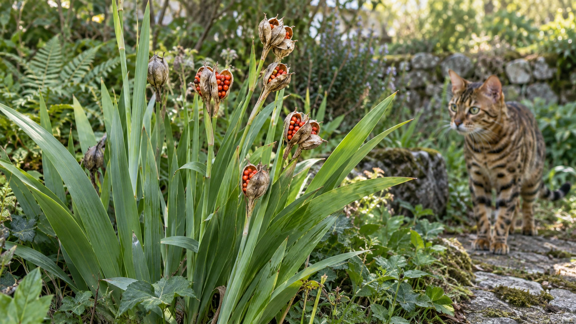 Vue principale associée à Iris fétide