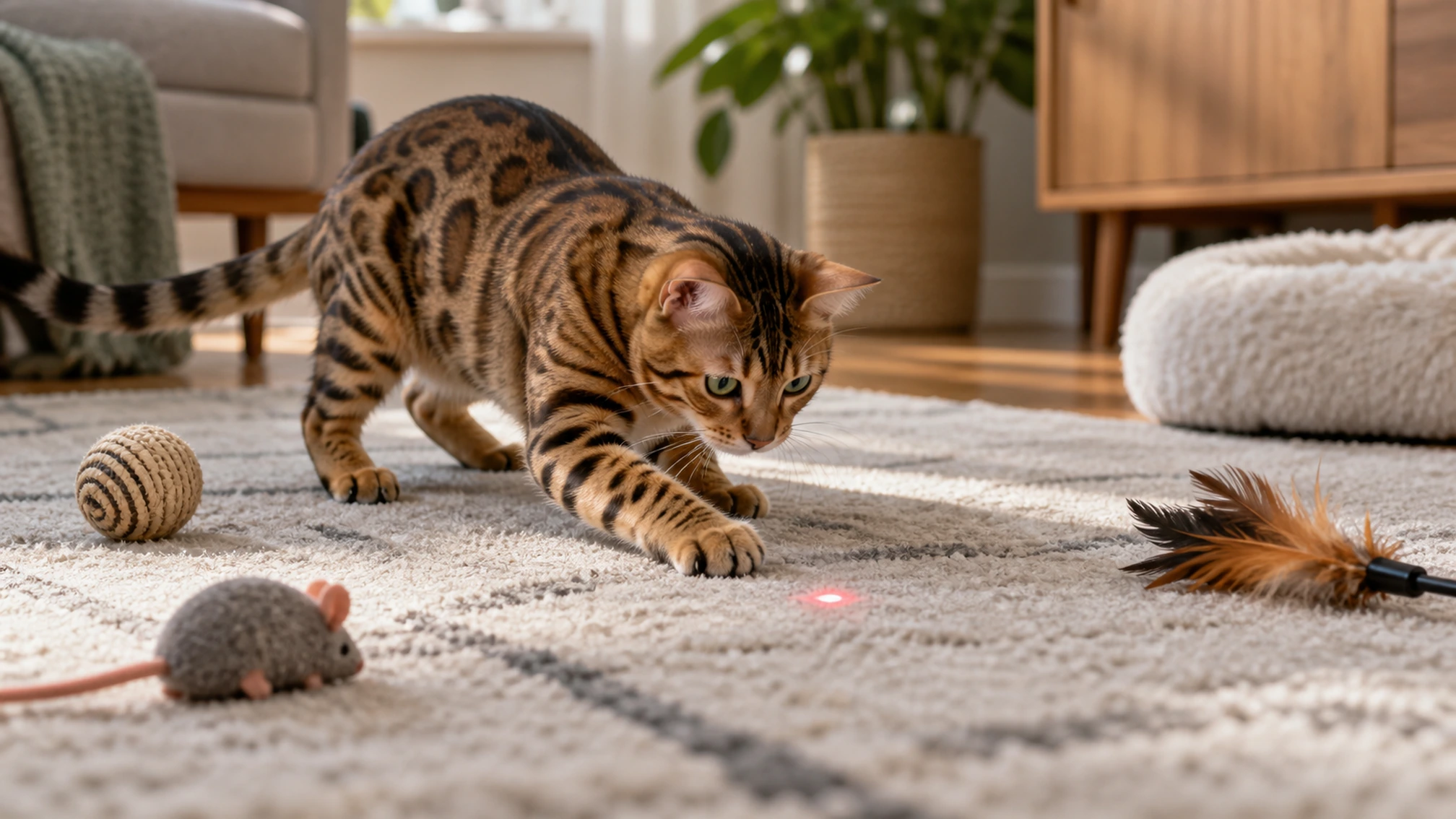 Vue principale associée à Laser chats